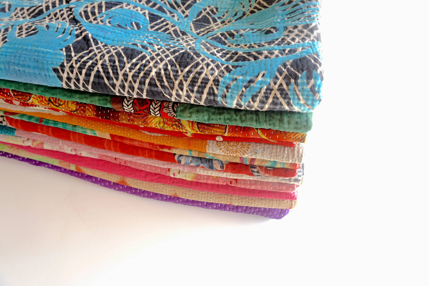 One Of A Kind 12 PK or 6 PK Vintage Kantha Blanket