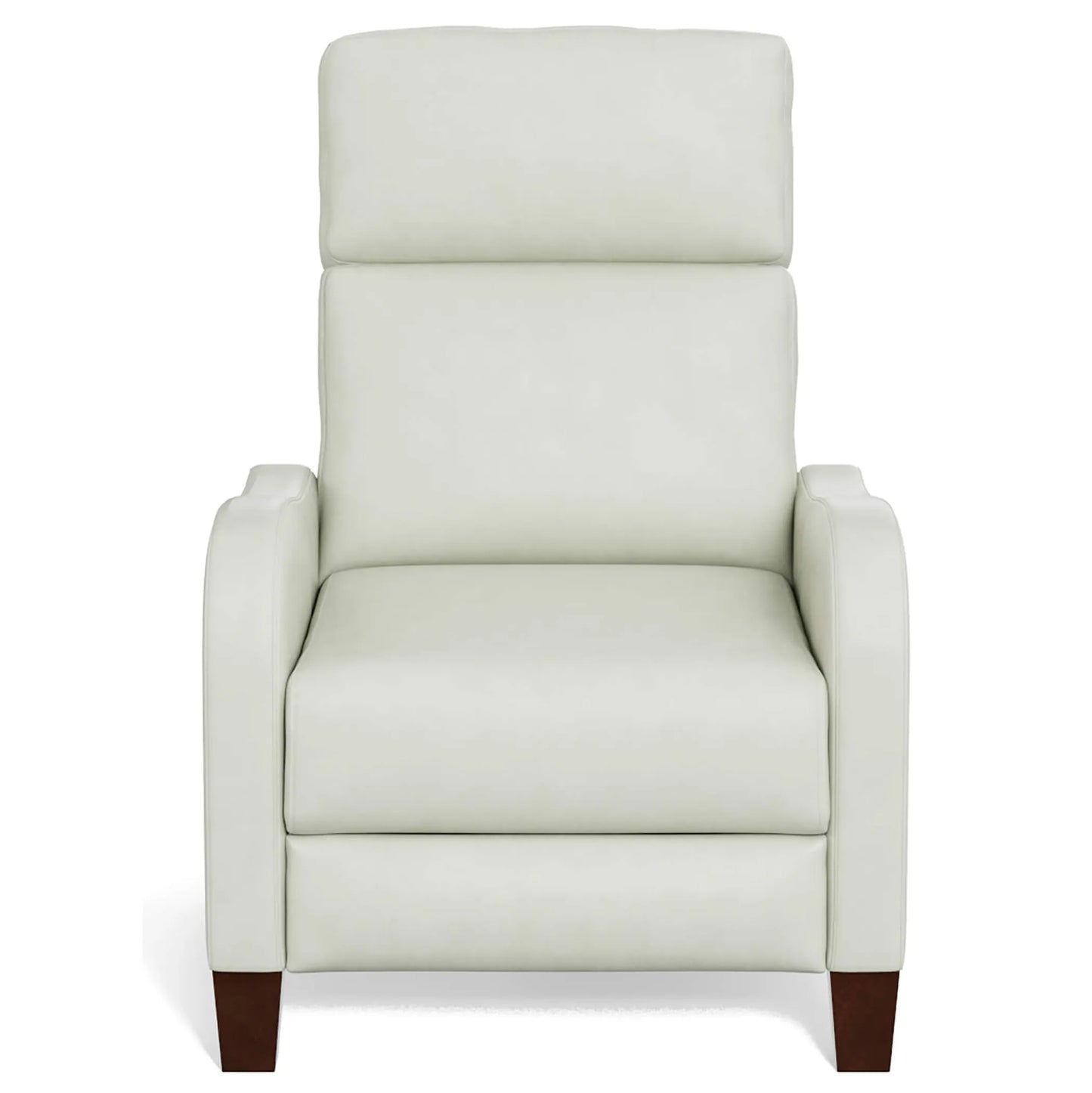 Sunset Trading Dana Pushback Leather Recliner | Pearl White