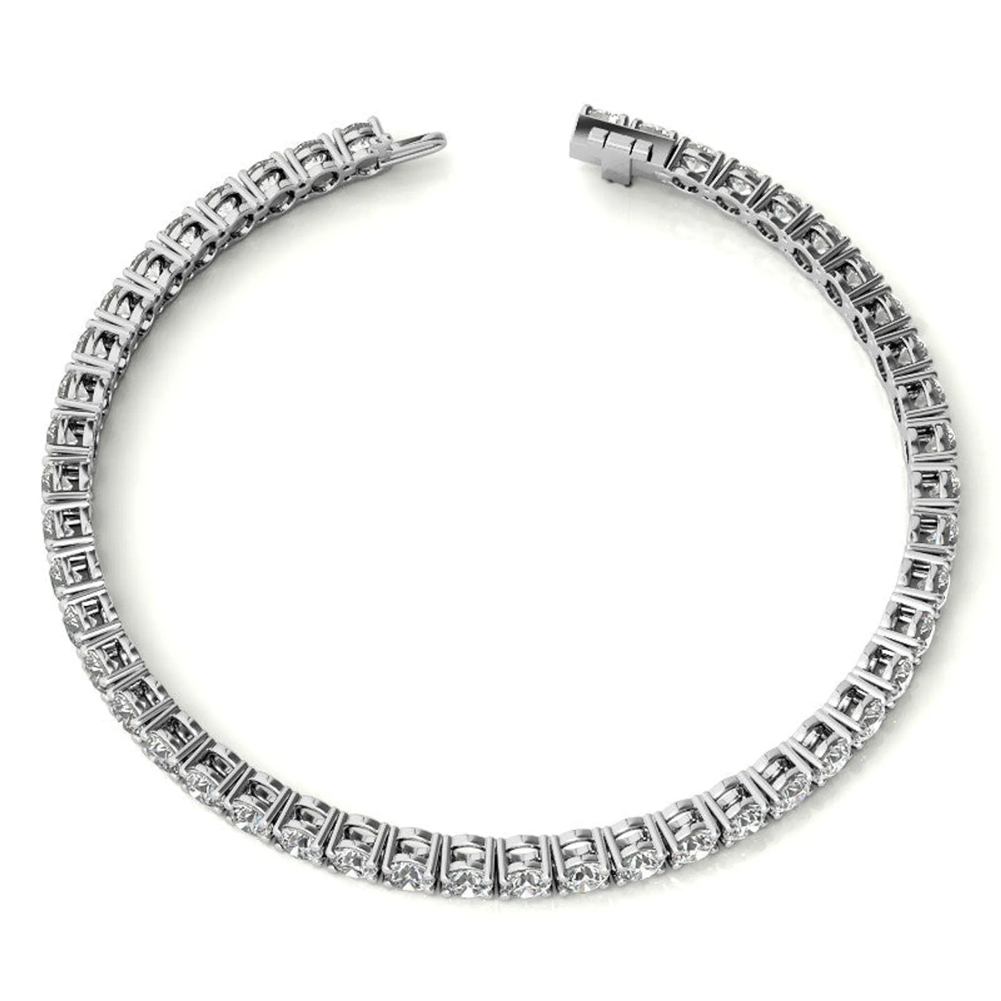 6.5 CTW Lab Grown Diamond Tennis Bracelet in 14kt White/Yellow Gold (G/VS) AGI Certified