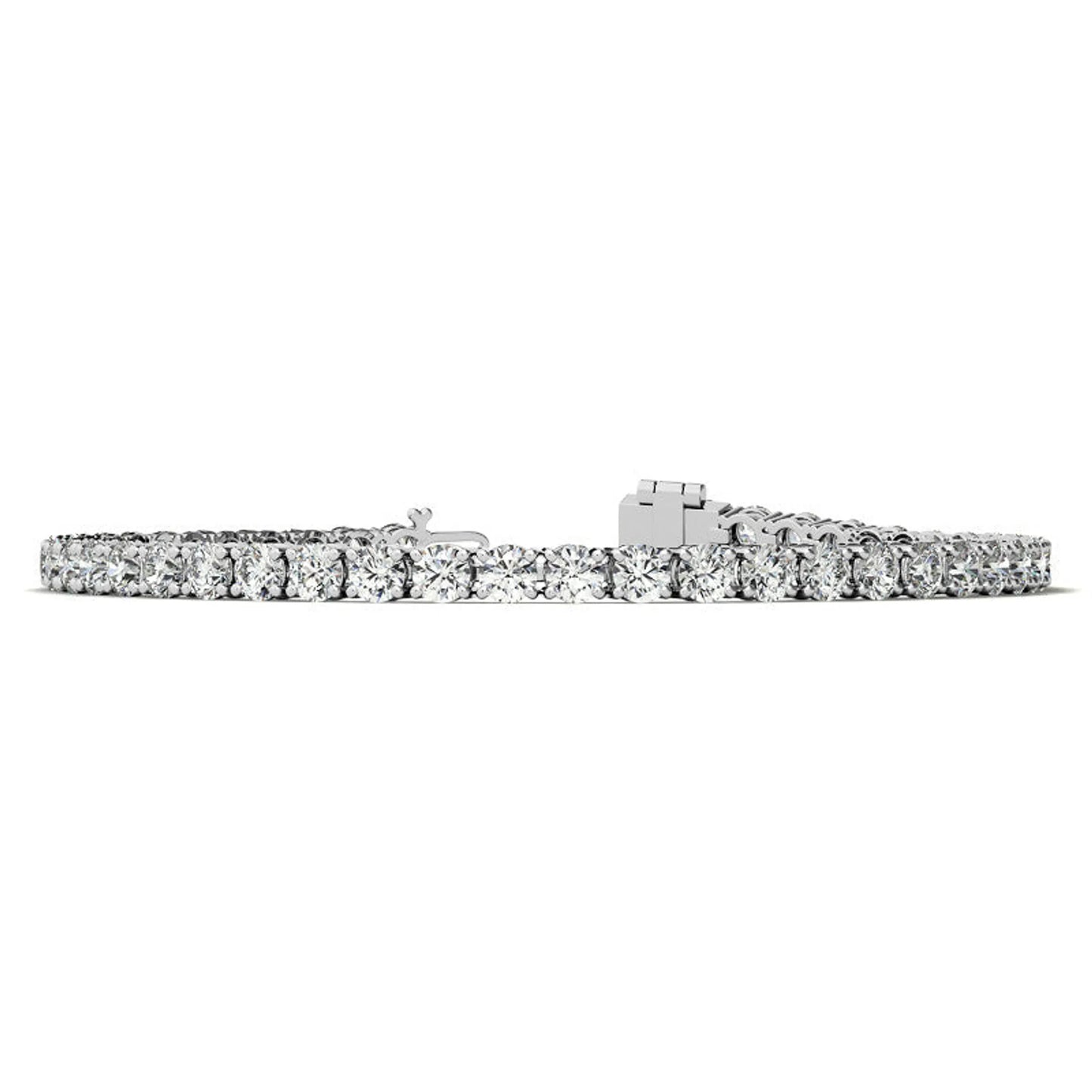 6.5 CTW Lab Grown Diamond Tennis Bracelet in 14kt White/Yellow Gold (G/VS) AGI Certified