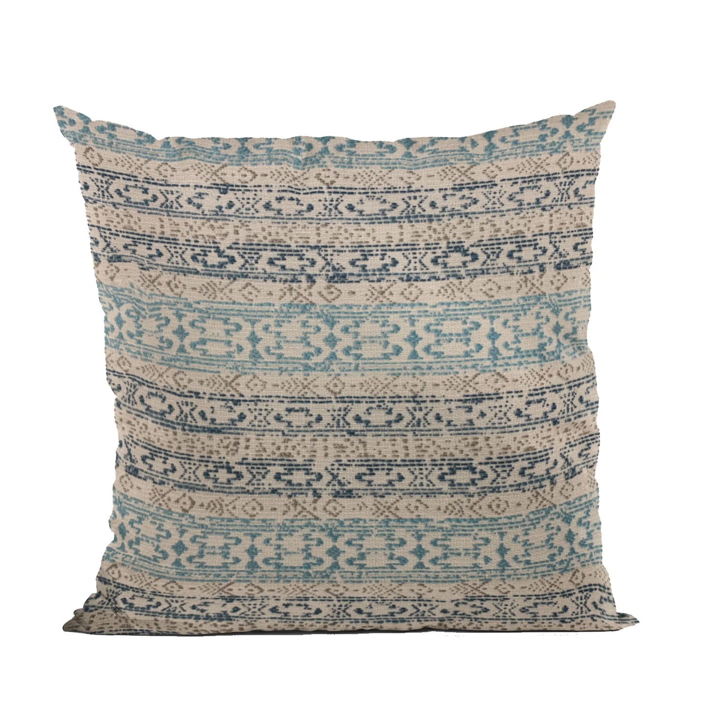 Plutus Blue Mayan Stripe Luxury Throw Pillow